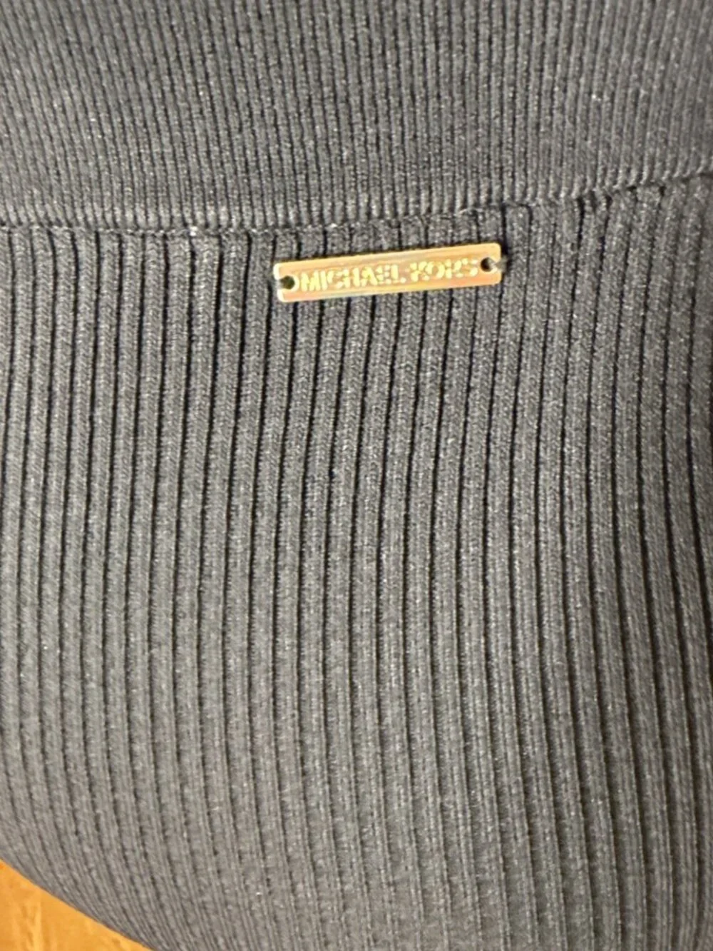 MICHAEL KORS Bandage Spandex Skirt Black Logo Sz XS SRP $155 Sexy